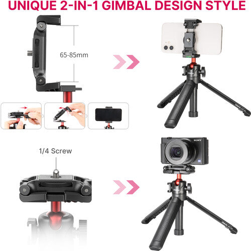 Ulanzi MT-41 Mini Tabletop Tripod Selfie Stick with Ball Head and Cold Shoe MT41 2469
