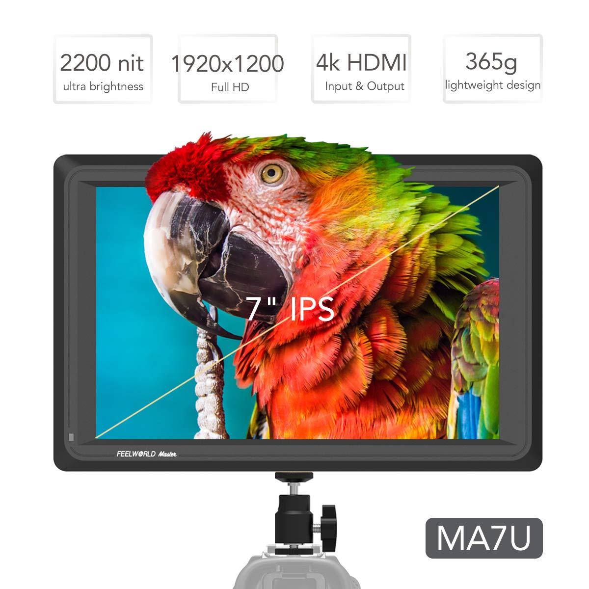 FEELWORLD Master MA7U 7 inch 3G SDI 4K HDMI Field Monitor Full HD IPS Director Video Monitor