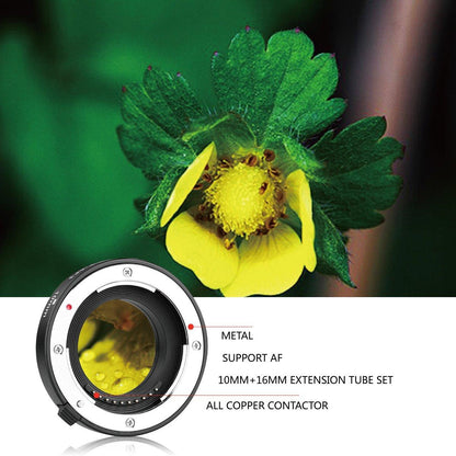 MEIKE MK-F-AF3 Metal Auto Focus Macro Extension Tube for Fujifilm Cameras