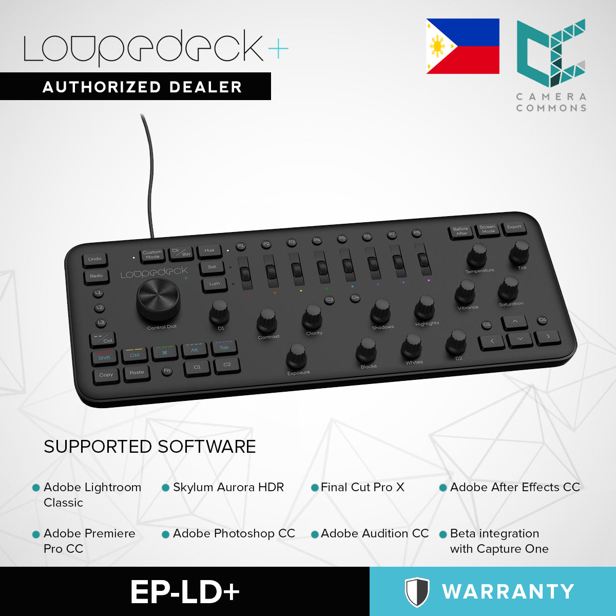 Loupedeck+ The Photo and Video Editing Console for Lightroom Classic Premiere Pro Final Cut Pro Photoshop with Camera Raw After Effects Audition Aurora HDR