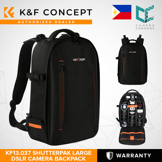 K&F Concept Nylon Large DSLR Camera Backpack for DSLR Mirrorless Camera Travel Photography Bag - KF13.037 SHUTTERPAK LARGE