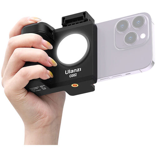 Ulanzi CG-02 Smartphone Camera Grip Holder with Fill Light and Top Cold Shoe CG02 3282