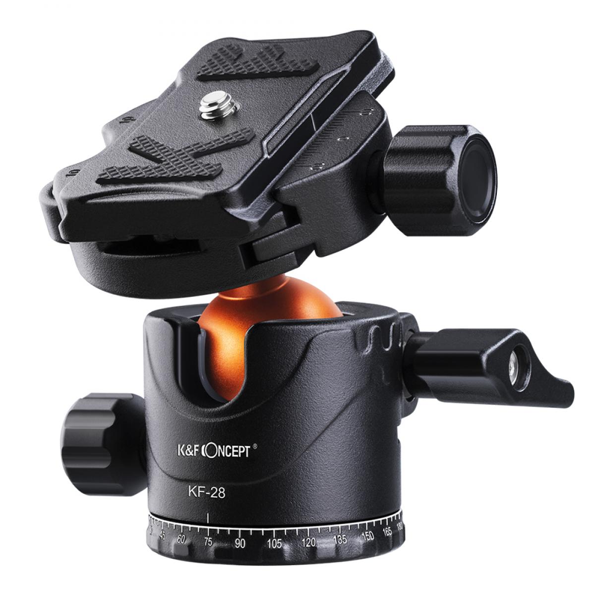 K&F Concept Professional Metal Tripod Ball Head KF-28 Series KF28 Ballhead KF-LH28 | Ball Head Only KF31.023V1