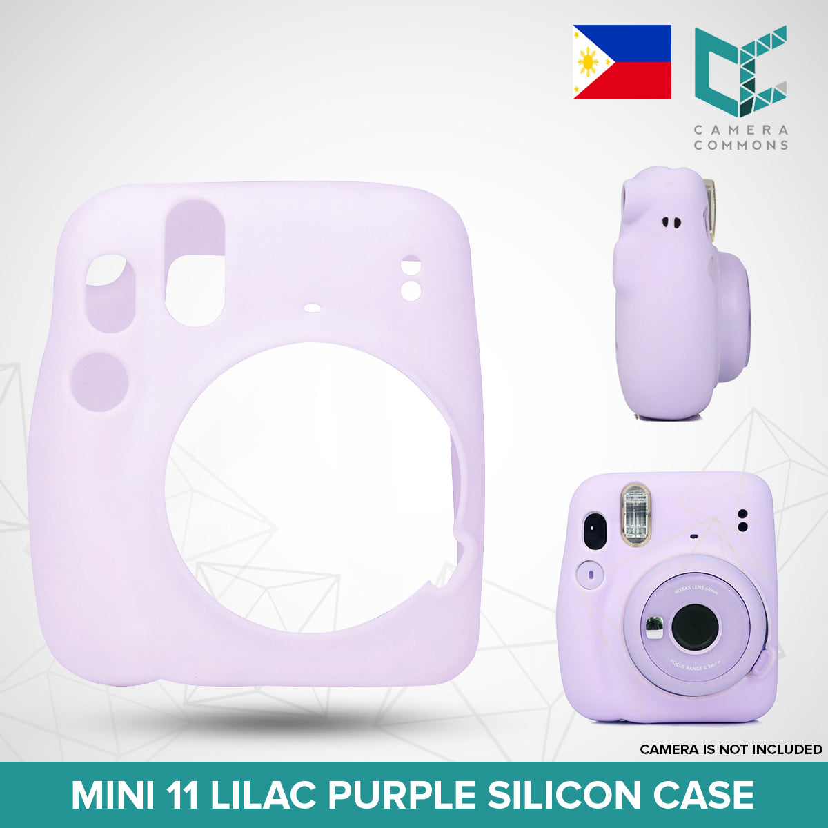 Silicon Silicone Case Plain Colors for Fujifilm Instax Mini 11 Mini 12 Instant Camera | Case Only