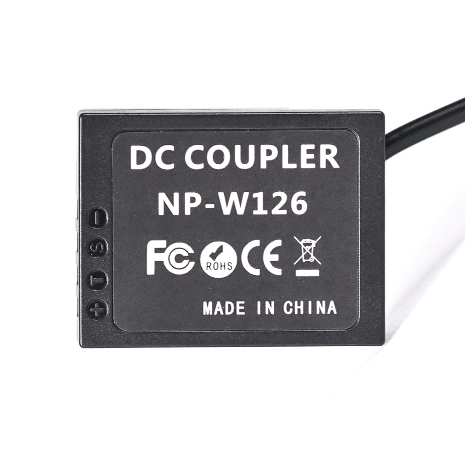 STUDIOMATE Dummy Battery NP-W126 with USB Cable and AC Adapter for Fujifilm Cameras NPW126