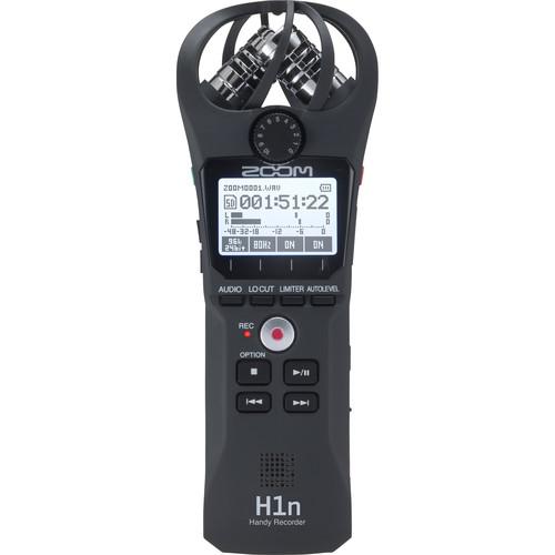 Zoom H1n 2-Input 2-Track Portable Handy Recorder with Onboard X/Y Microphone (Black)