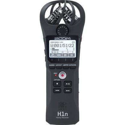 Zoom H1n 2-Input 2-Track Portable Handy Recorder with Onboard X/Y Microphone (Black)