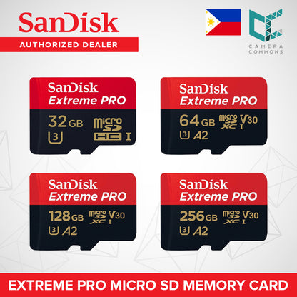 SanDisk Extreme Pro Micro SDHC SDXC Memory Card microSDHC microSDXC V30 UHS-1 U3 A1 A2 100MB/s 32GB 64GB 128GB 256GB