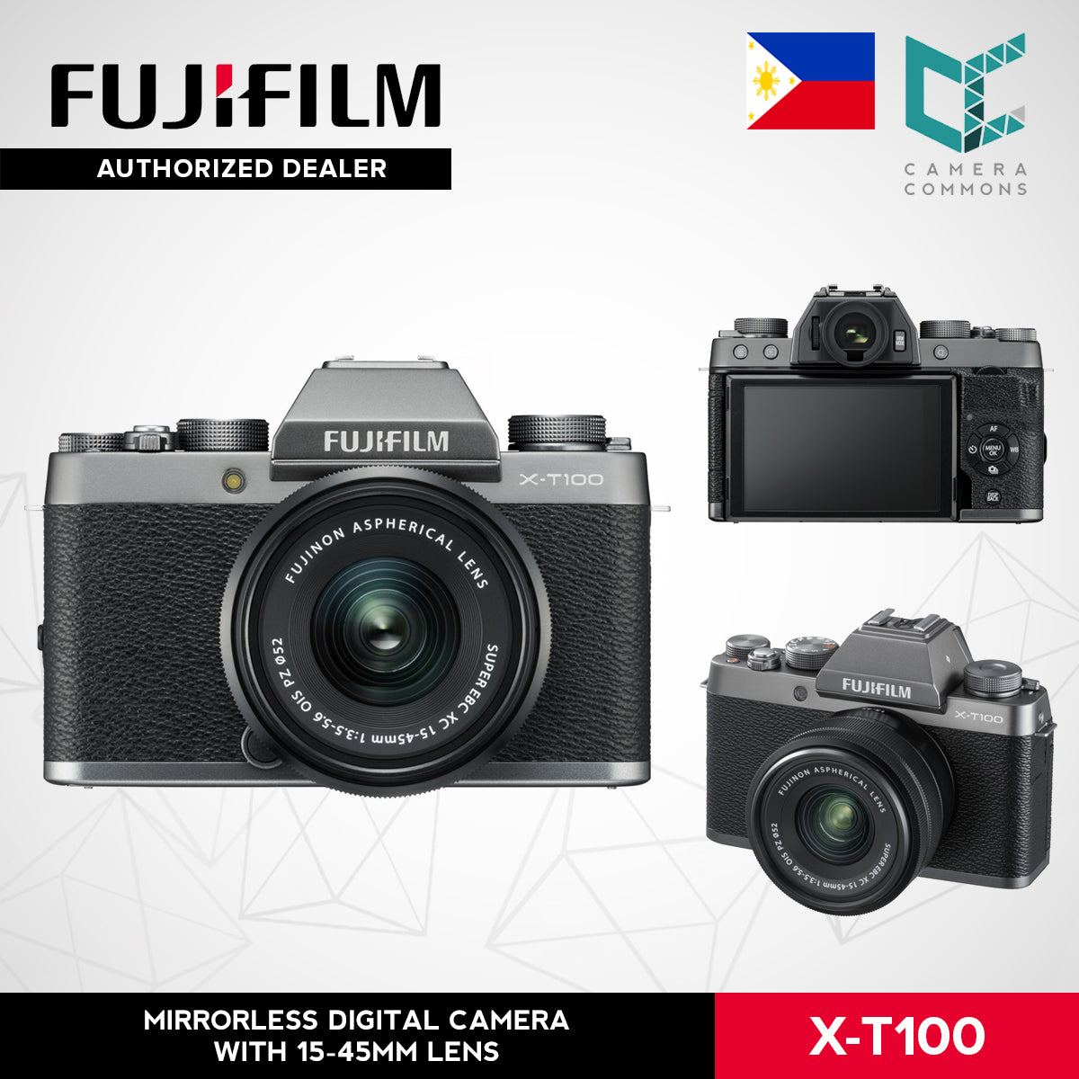 FUJIFILM X-T100 Mirrorless Digital Camera XT100