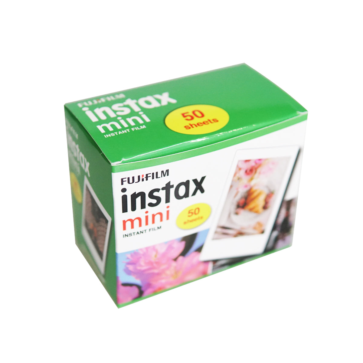 FUJIFILM Instax Mini Glossy Plain Instant Film (50 Sheets)