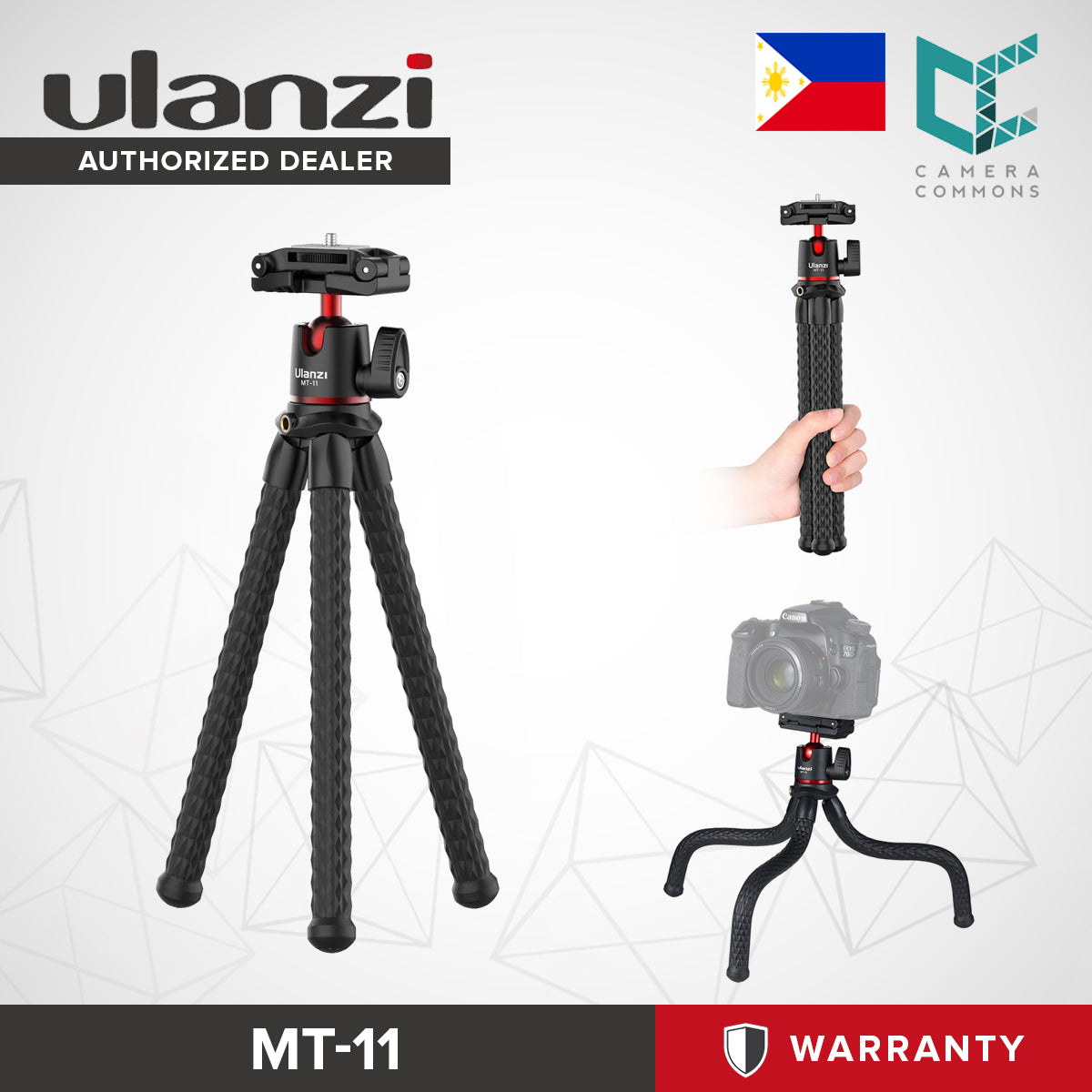 Ulanzi MT-11 Multifunctional Octopus Tripod Single-Action Ball Head Camera Accessories
