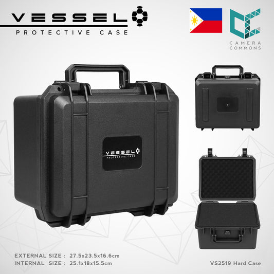 VESSEL VS2519 Portable Hard Case Waterproof for Photography, Equipment, Instruments and other devices