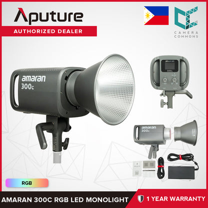 Aputure Amaran 150c 300c RGB LED Monolight 150W Studio Lighting Full RGB Color Control Active Cooling