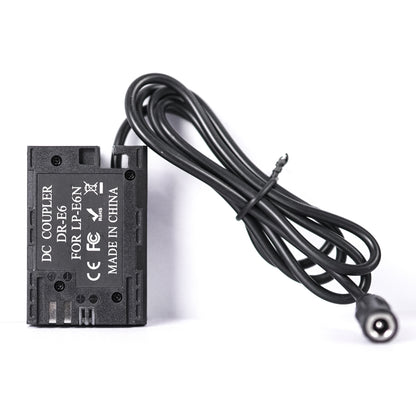 STUDIOMATE Dummy Battery LP-E6 with USB Cable for Canon Cameras E6