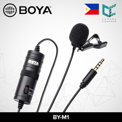 BOYA BY-M1 Omni Directional Lavalier Microphone Audio Equipment Recording Mic