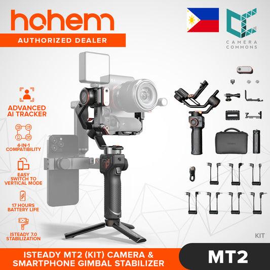Hohem iSteady MT2 Camera Smartphone Action Cam Stabilizer 4-in-1 Vertical Mode 17H Battery