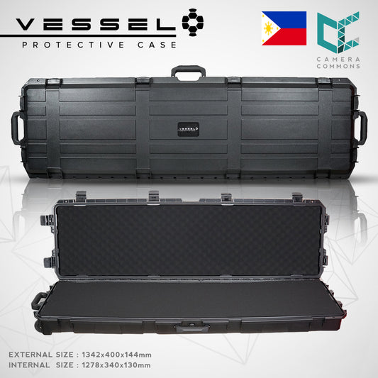 VESSEL VS13034 528" Tactical Trolley Waterproof Long Hard Case with Wheels for Digital Equipment , Weapons , Equipment , Rifles, Guns, Shotguns