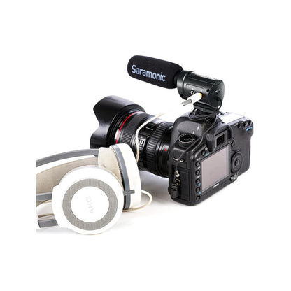 Saramonic SR-M3 Mini Directional Condenser Microphone with Integrated Shockmount