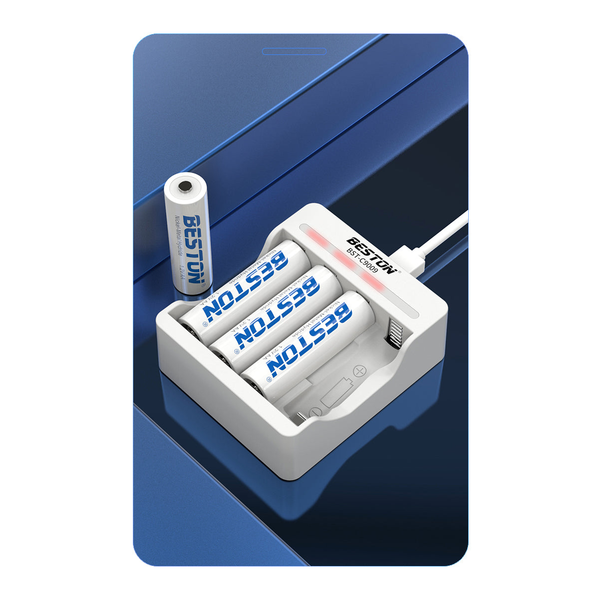 Beston SET C9009 Charger + AA AAA Nimh Battery 1200mah 1300mah 3000mah 3300mah