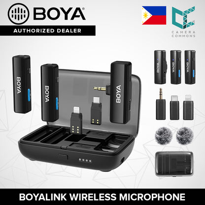 BOYA Boyalink A2 Multi-Compatible Wireless Microphone System 2.4GHz Dual-Channel