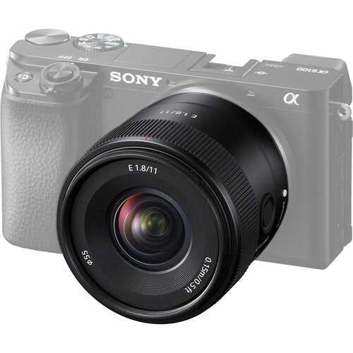 Sony E 11mm f/1.8 Lens E-Mount APS-C Mirrorless Wide-Angle Vlog Lightweight Portable SEL11F18
