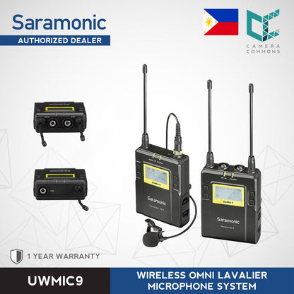Saramonic UWMIC9 Camera-Mount Wireless Omni Lavalier Microphone System