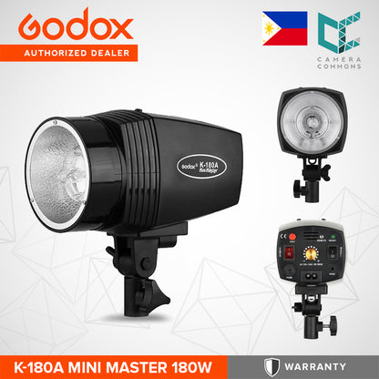 Godox K-180A Mini Master 180W Studio Strobe Photo Compact Light Lamp K180A