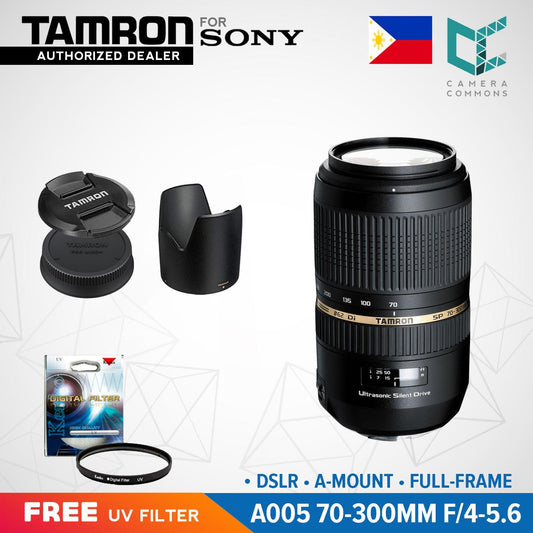 Tamron A005 SP 70-300mm f/4-5.6 Di USD Telephoto Zoom Lens for Sony DSLR A Mount Full Frame