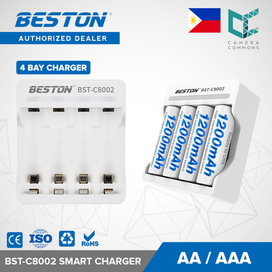 Beston C8002 4-Bay Charger Battery Charger for AA / AAA Rechargeable Battery BST-C8002