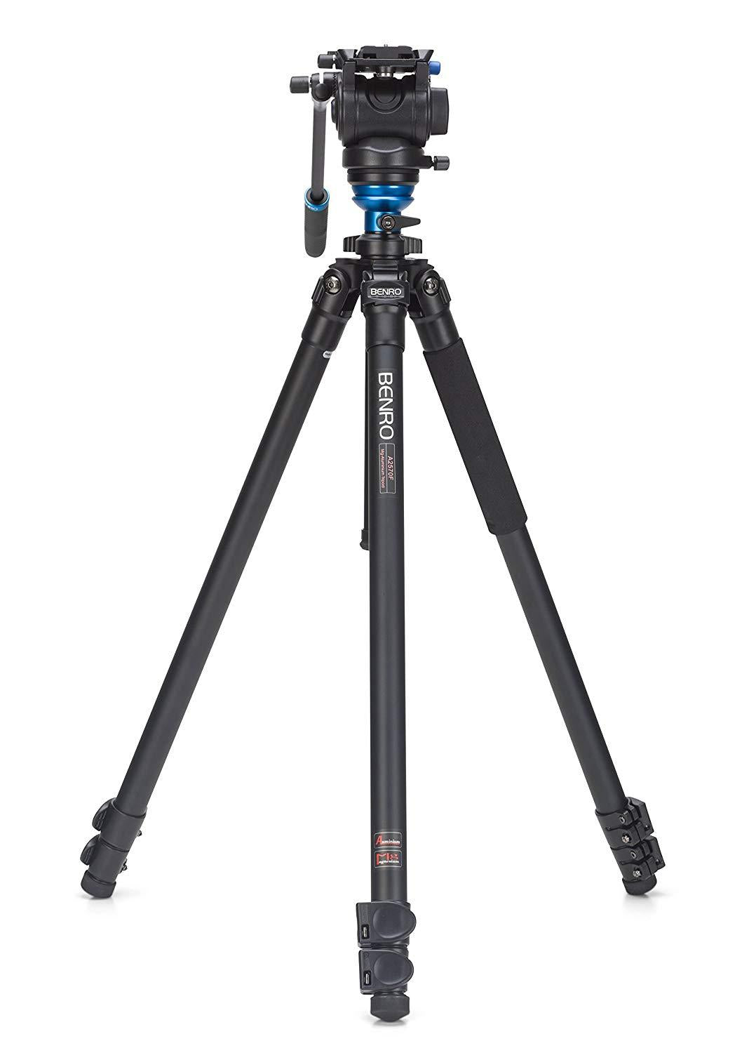 Benro S4 Single Leg Aluminum Video Tripod Kit A2573FS4