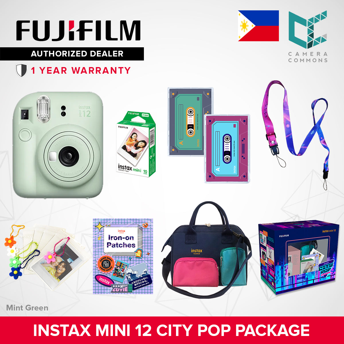 FUJIFILM Instax Mini 12 City Pop Package Limited Edition Camera