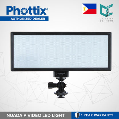 Phottix Nuada P Softlight Bi-Color On-Camera LED Panel 10x3.9 inches PH81430