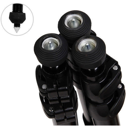 Miliboo MTT701B Professional Carbon Fiber Video Tripod with Fluid Head for Photography