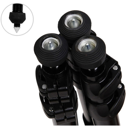 Miliboo MTT701B Professional Carbon Fiber Video Tripod with Fluid Head for Photography