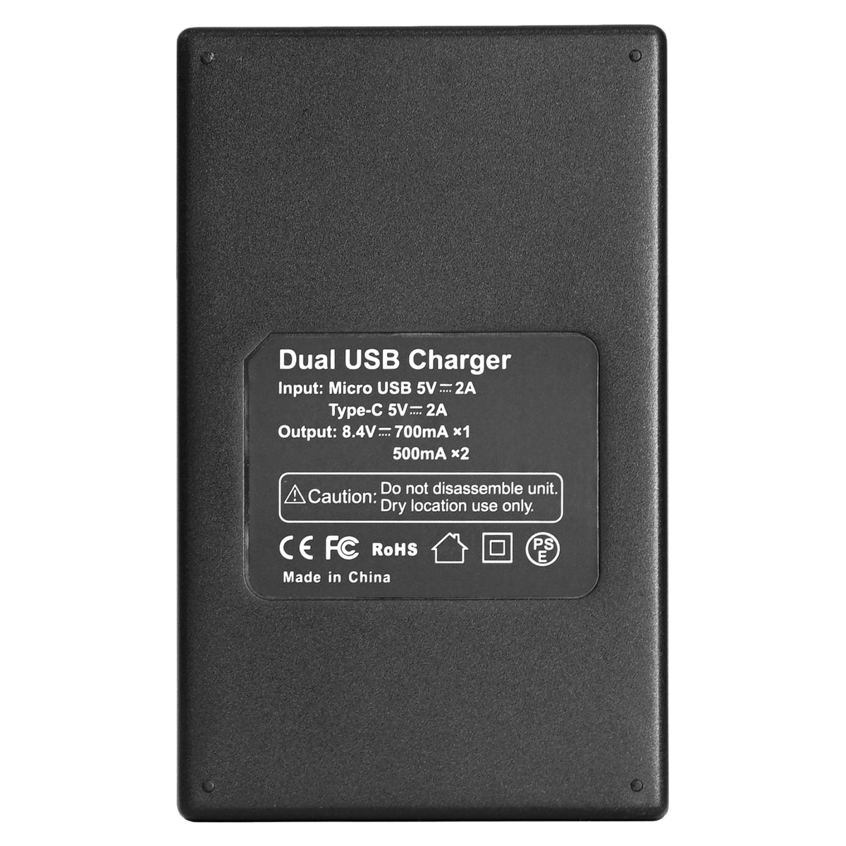 BESTON LP-E10 LCD Dual USB Charger (Micro USB Type-C) for Canon Camera Batteries LPE10