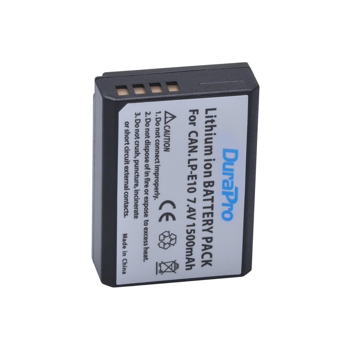 DuraPro LP-E10 LP E10 Rechargeable Camera Battery For Canon EOS 1100D 1200D Kiss X50 X70 Rebel for T3 T5 EOS1100D EOS1200D