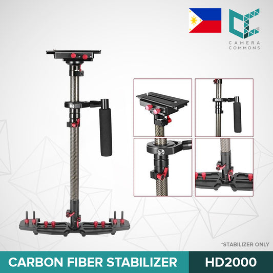 HD2000 Carbon Fiber Stabilizer Glide Handheld for DSLR Cameras