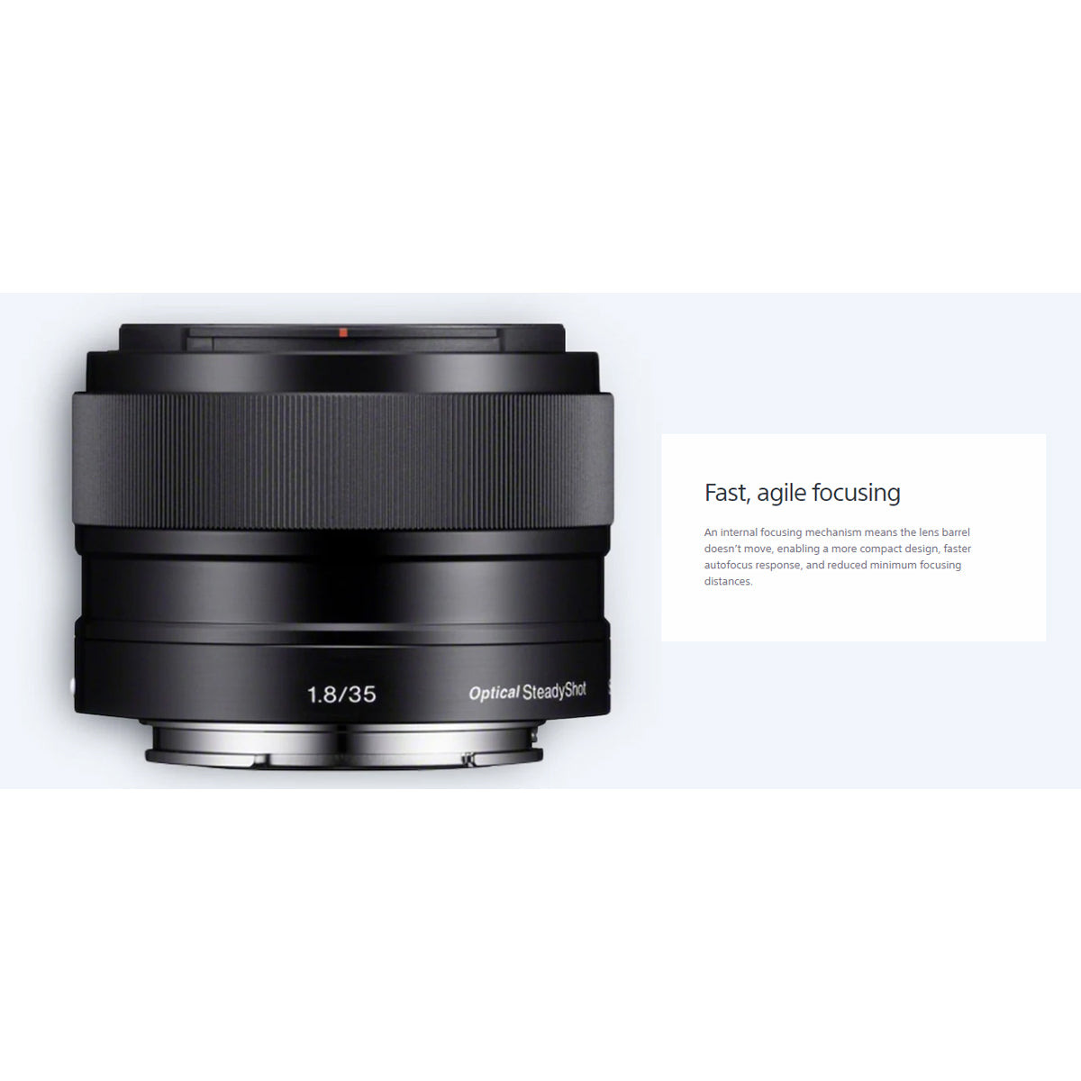 Sony Lens E 35mm f/1.8 OSS for APS-C-Format Cameras SEL35F18