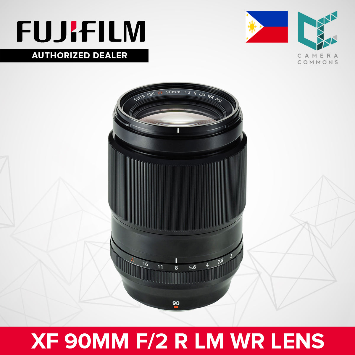 FUJIFILM XF 90mm f/2 R LM WR Lens XF90mm Mirrorless Lens