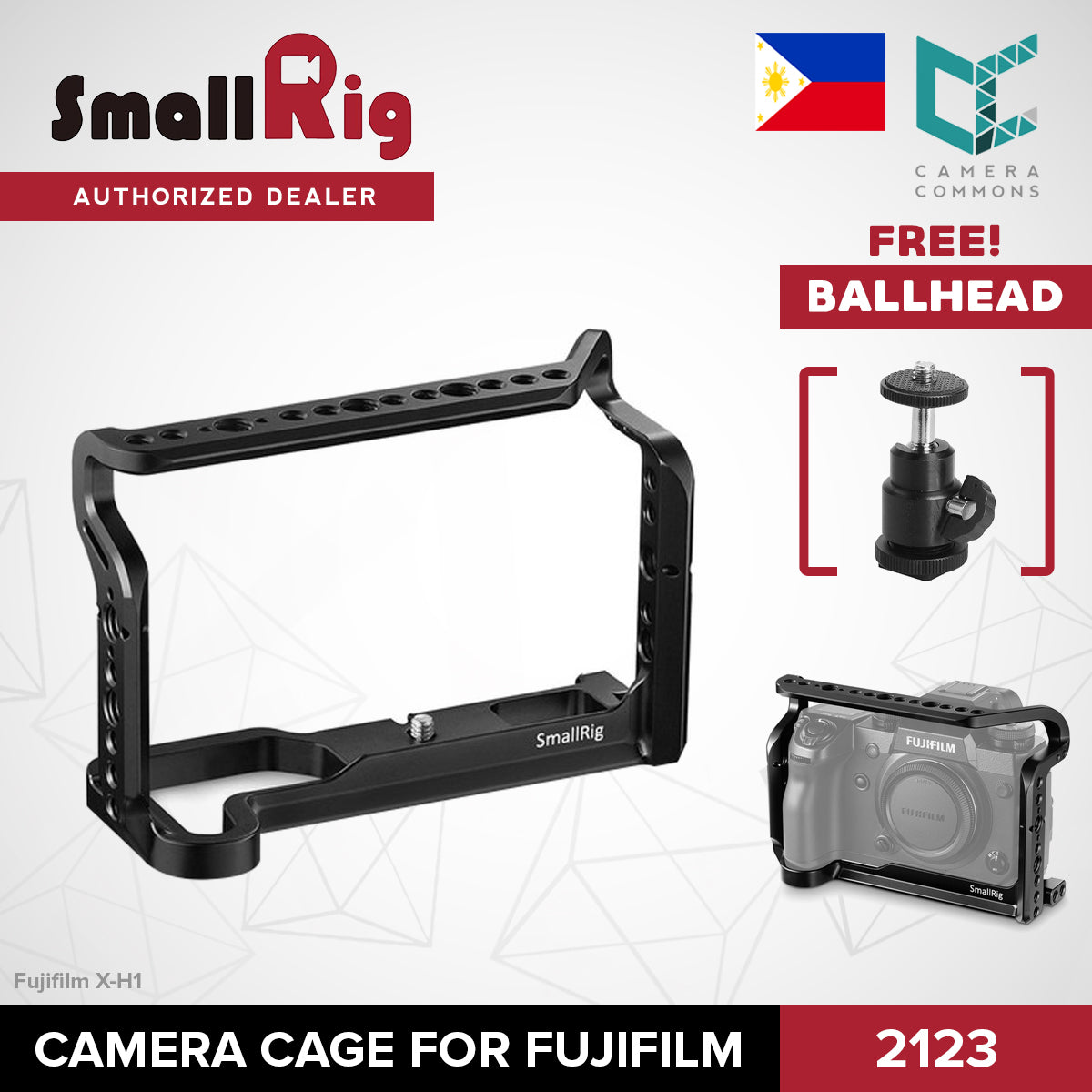 SmallRig Camera Cage for Fujifilm X-H1 XH1 2123