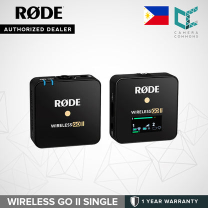 Rode Wireless GO II Single or Dual Channel 2-Person Compact Digital Wireless Microphone System