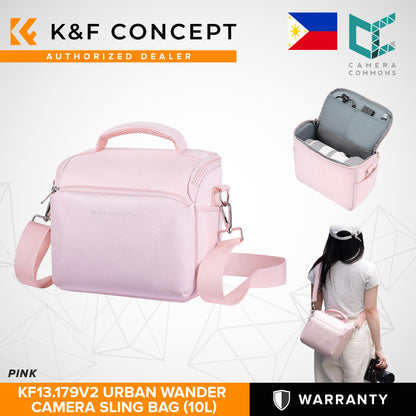 K&F Concept Urban Wander 5L 10L Sling Crossbody Bag for Mirrorless Camera Accessories Travel KF13.163 KF13.171 KF13.179