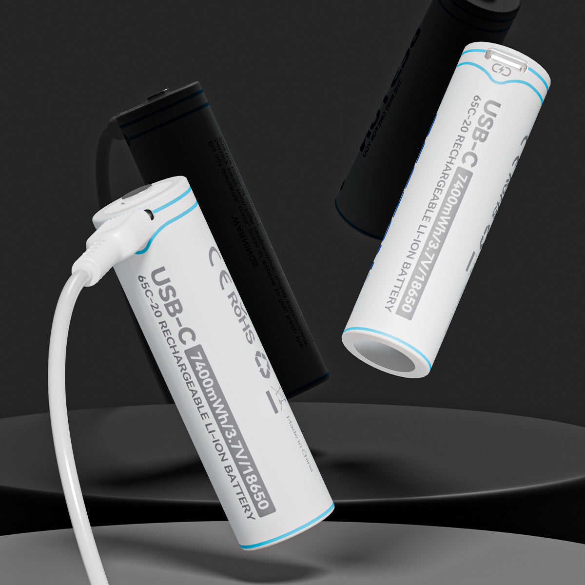 Beston 18650 3.7V 7400mwh 2000mah Rechargeable Lithium Ion Battery Li-ion Type C 65C-20