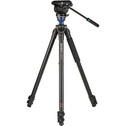 Benro A2573FS4 S4 Pro Aluminum Single Tube Tripod with S4Pro Fluid Video Head A2573FS4PRO