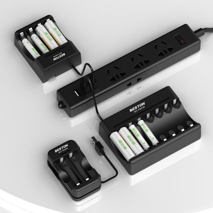Beston C8023B 8 Bay Battery Charger for 1.2V AA AAA NI-MH USB Input
