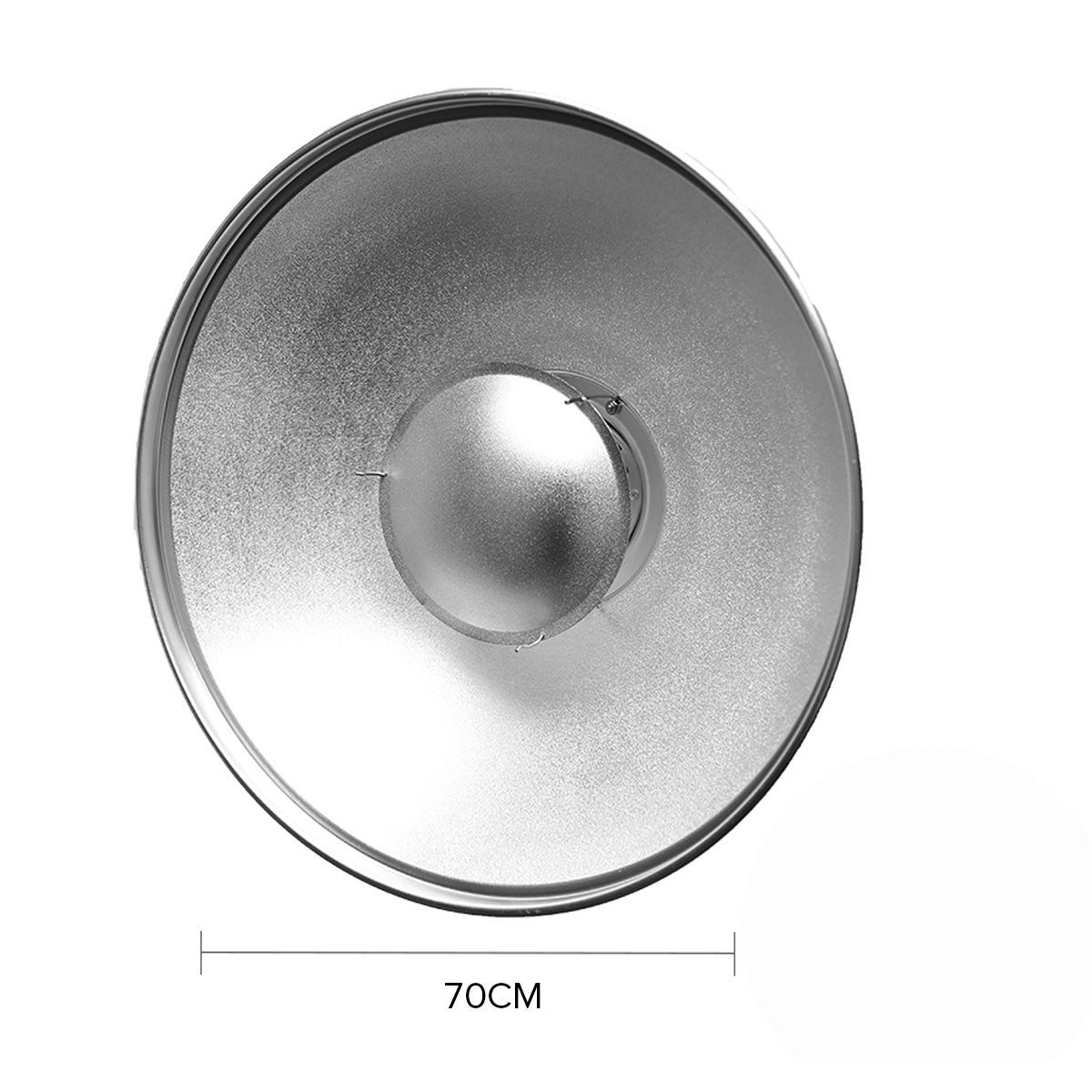 Silver Bowens Mount Beauty Dish 70cm 28" +Honeycomb Grid+Diffuser Sock for Professional Photography