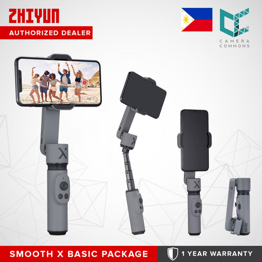 Zhiyun Smooth X Basic Combo 2 Axis Foldable Gimbal Stabilizer for Smartphone Selfie Stick Vlog Video