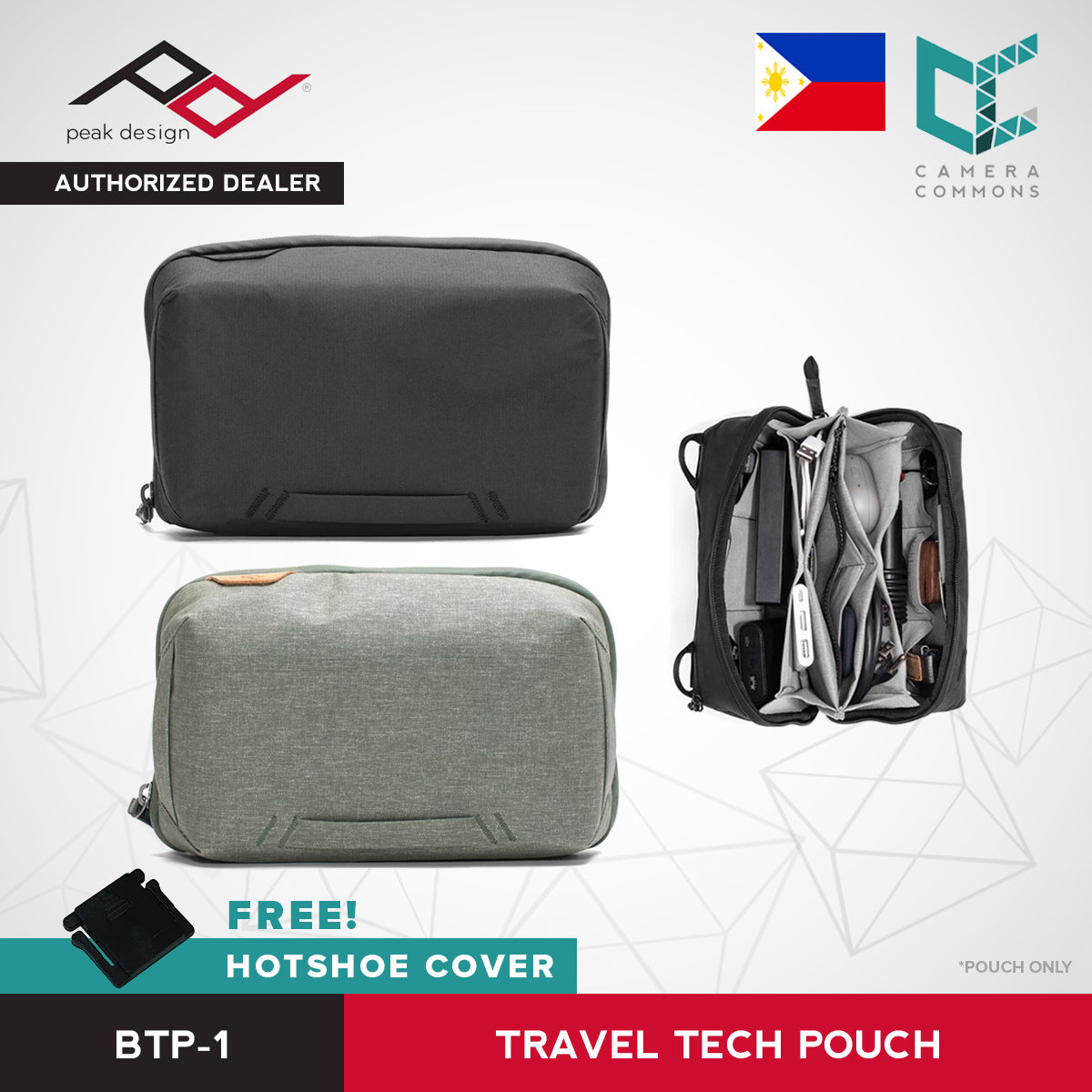Peak Design Travel Tech Pouch V2 Camera Accessories Small Medium Black Bone Charcoal Midnight Sage