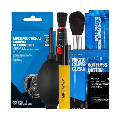 VSGO DKL-6 Camera Cleaning Kit Essential Package for DSLR Sensitive Electronics APS-C Sensor DKL6