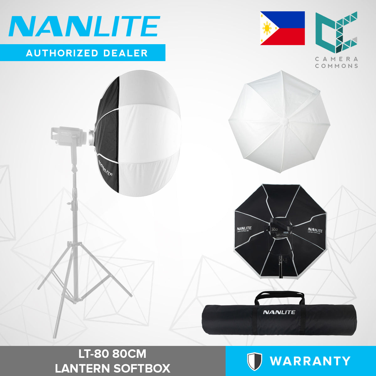 Nanlite Lantern 80cm Easy-Up Softbox with Bowens Mount LT-80